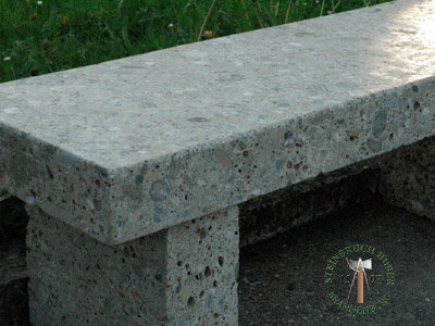 Steinbänke - Nagelfluh Steinbank Simsee - Sbk-10000-04_01T - Steinbruch Huber