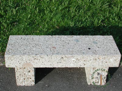 Steinbänke - Nagelfluh Steinbank Tegernsee - Sbk-10000-01_03T - Steinbruch Huber