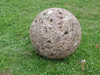 Steinobjekte - Nagelfluh Steinkugel 50 - Sob-10000-05_01T - Steinbruch Huber