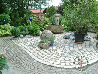 Steinobjekte - Nagelfluh Steinkugel 60 - Sob-10000-06_01T - Steinbruch Huber