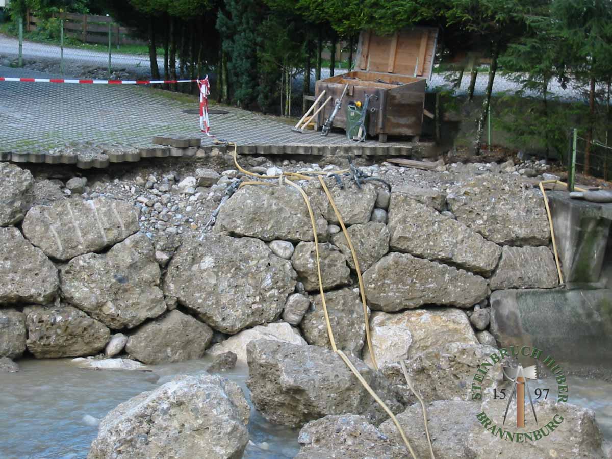 Wasserbausteine - Nagelfluh Wasserbaustein Traun 80-200 - Wba-10000-05_02 - Steinbruch Huber