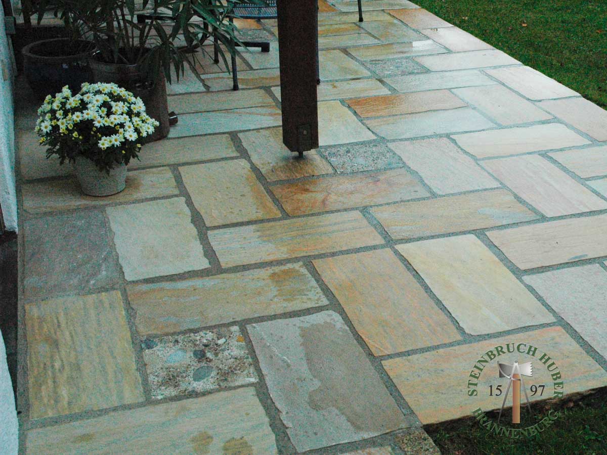 Bodenplatten - Quarzit Bodenplatten Positano 40 - Bpl-15201-02_01 - Steinbruch Huber