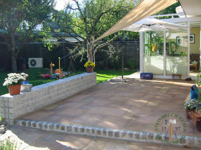 Bodenplatten - Sandstein Bodenplatten römischer Verband - Bpl-14302-01_01T - Steinbruch Huber