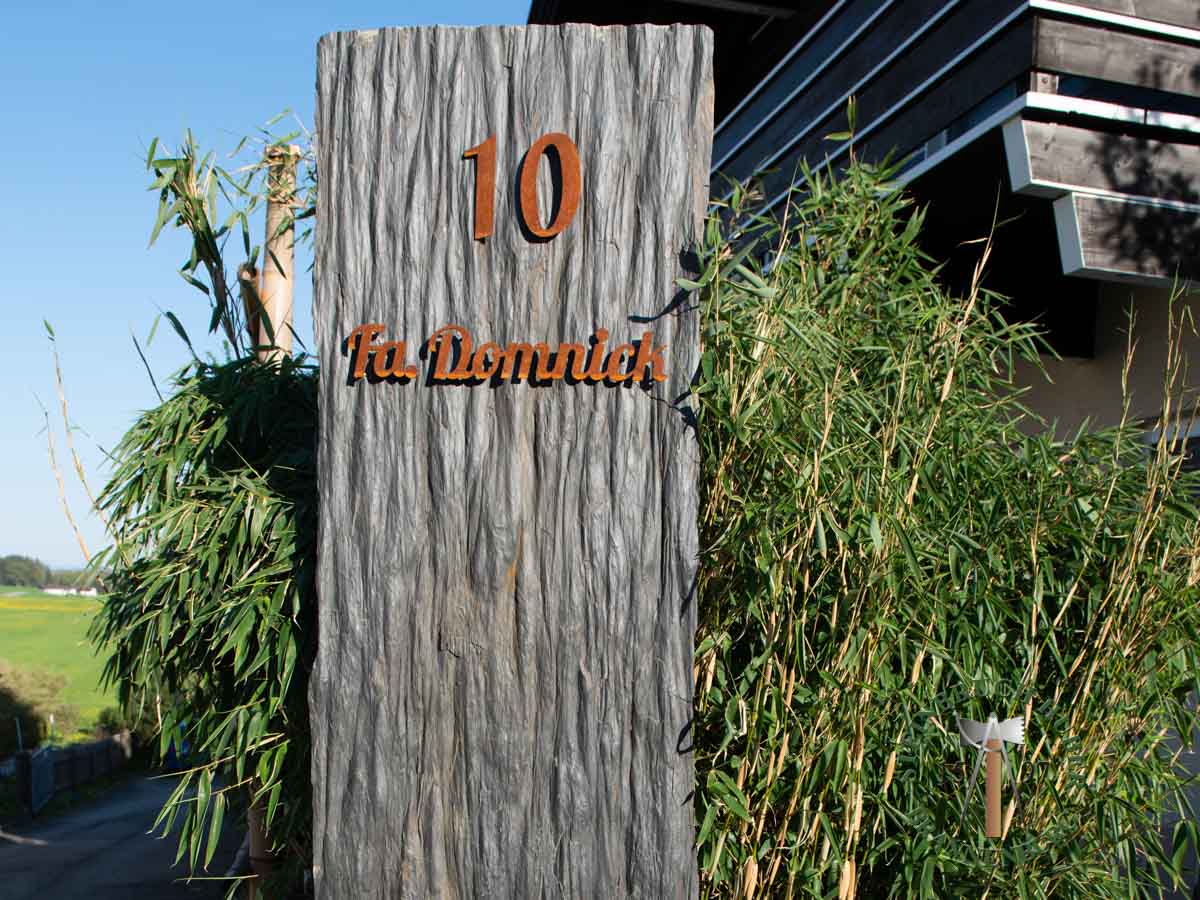 Schiefer Stele Camelot 300 cm anthrazitfarbene